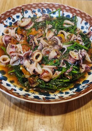 Foto resep 470 - Cah Cumi Kangkung Belacan (5-CPApron2026)
