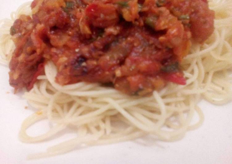 Spaghetti bolognese saus homemade