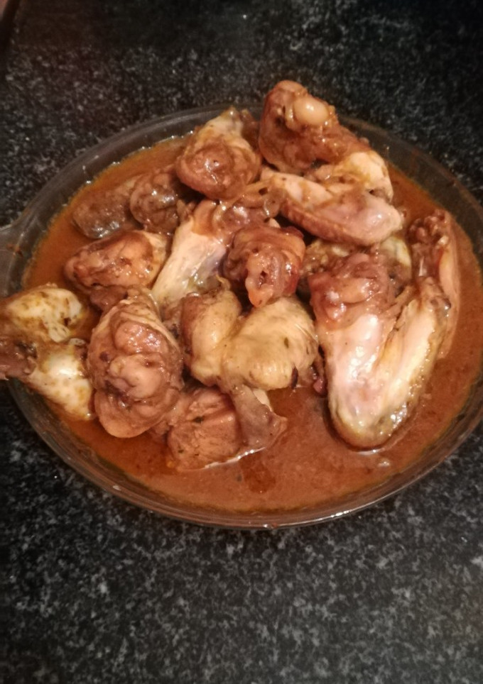 Una foto de Alitas  marinadas a mi manera al horno en bolsa de asar