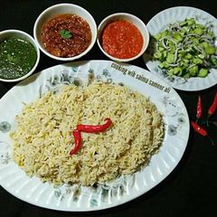 A picture of Khichri with lawazmat #cookpadapp.