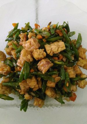 Foto resep Tumis Tempe Kacang Panjang