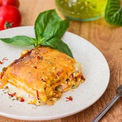 A picture of Paneer Lasagna.