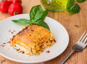 A picture of Paneer Lasagna.