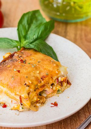 A picture of Paneer Lasagna.