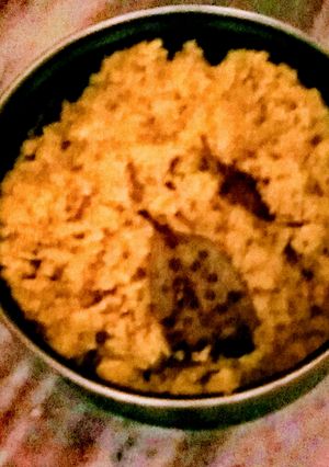 A picture of Without onion and garlic Basanti pulao.