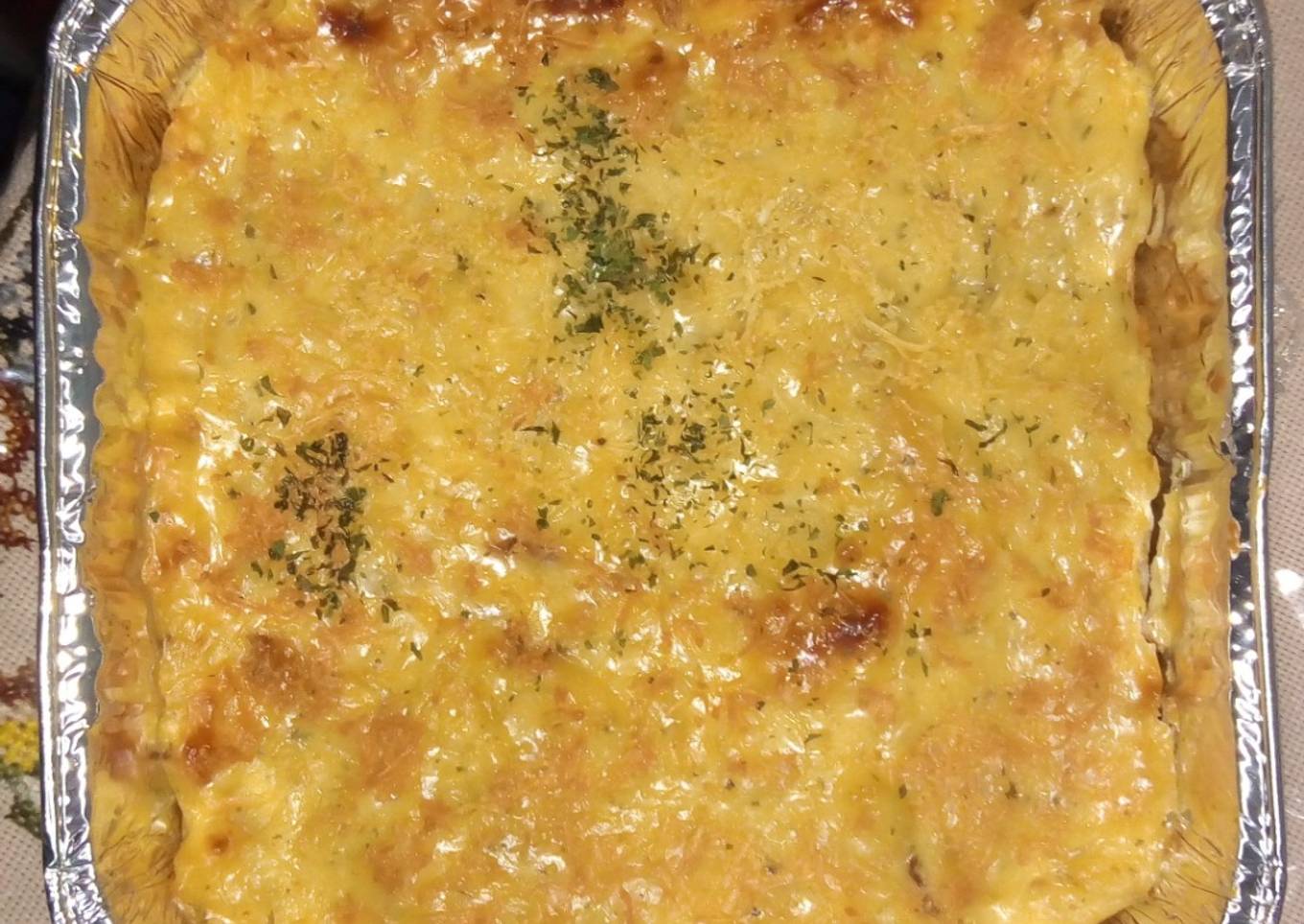 Cheesy Baked Spaghetti