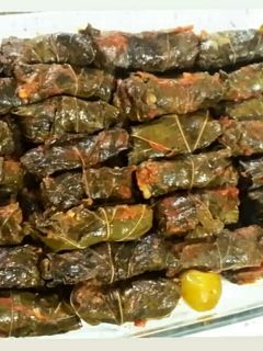 عکسی از دستور دلمه برگ مو