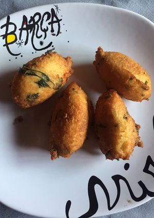 Una foto de Buñuelos de bacalao