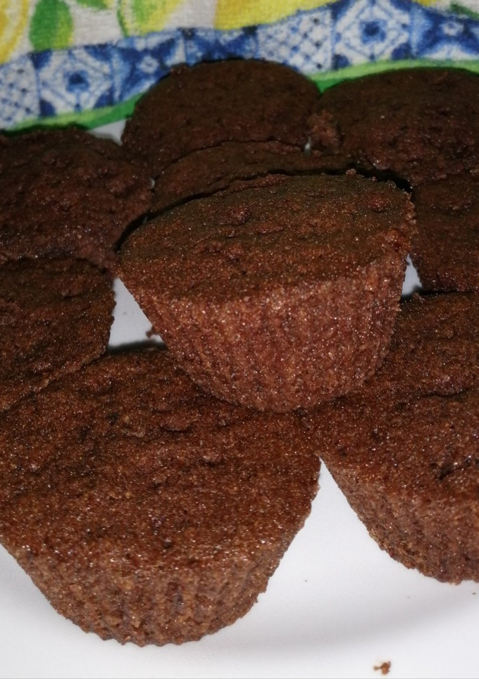 Una foto de Magdalenas de chocolate low carbs