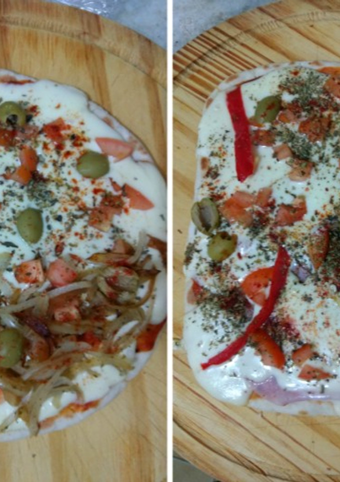 Una foto de Pizza a la sartén