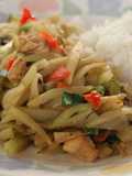 Chayotas con pollo