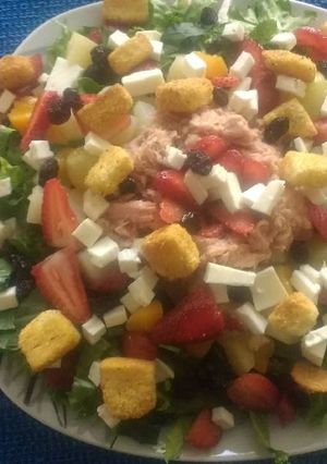 Una foto de Ensalada paraíso rapidísima!!!!!