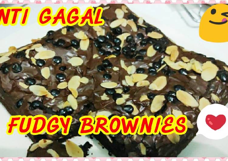 Langkah Mudah untuk Membuat Fudgy brownies Anti Gagal