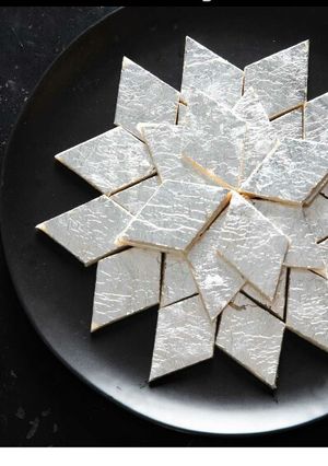 A picture of Kaju katli.