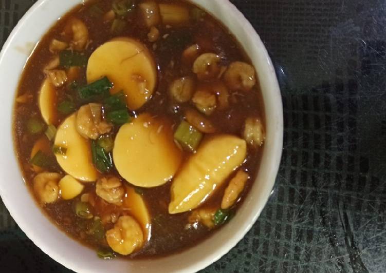 8. Tahu jepang udang saos tiram ala mommy VJ 8. Tahu jepang udang saos tiram ala mommy VJ