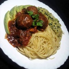 A picture of Meatballs in Creamy Sweet n Sour Sauce #AuthorMarathon.