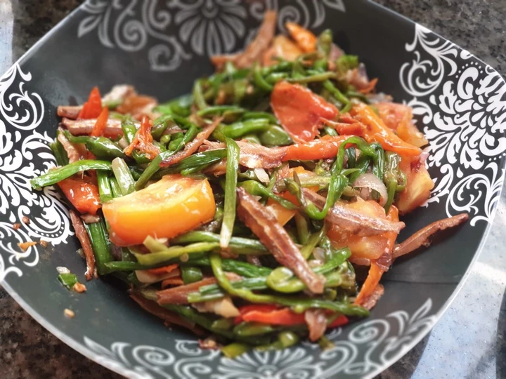 Cara Mudah Membikin Resep Tumis genjer teri jengki yang  Bikin Ketagihan Anti Ribet, Lezat Sekali