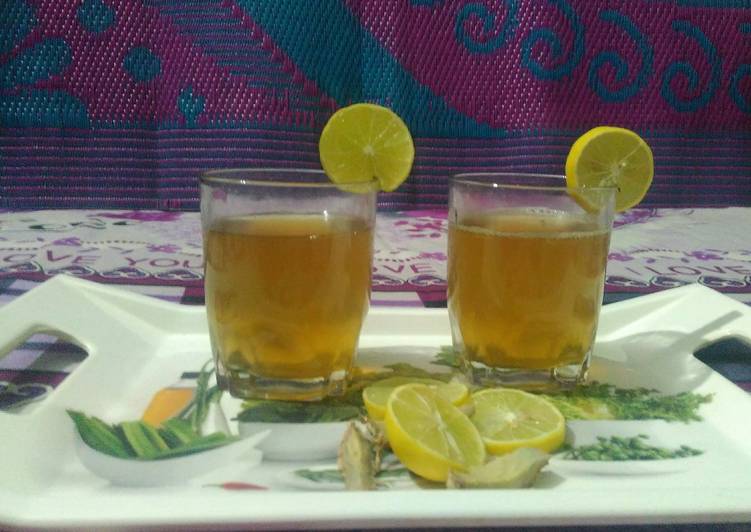 Recipe of Speedy Ginger and lemon tea