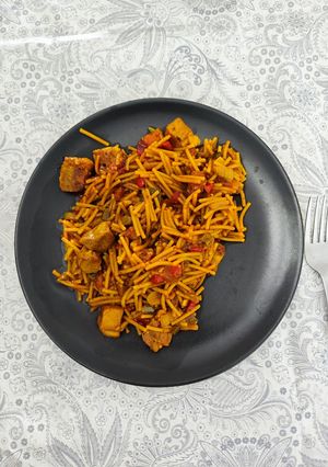 Una foto de Fideuá de Secreto Ibérico