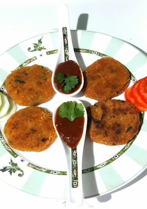 A picture of Potato Chickpeas patties.