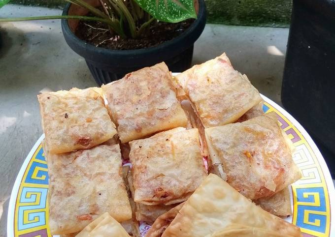 Martabak tahu kulit lumpia dan kulit pangsit