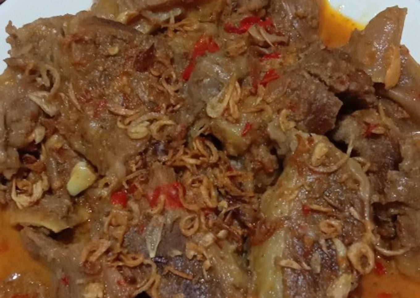 Rendang kalio sapi