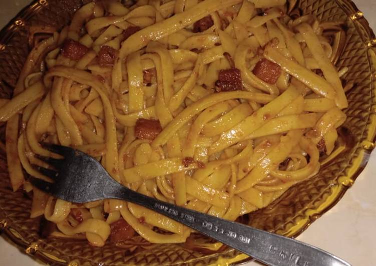 Spaghetti saos Pedas