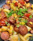Keto Kolbászos sült paprika