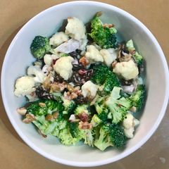 A picture of Broccoli, Cauliflower Salad.