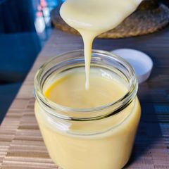 A picture of Homemade Condensed milk.