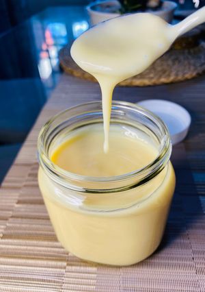 A picture of Homemade Condensed milk.