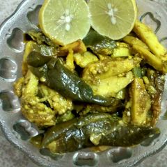A picture of Arbi baingan ki sabji.