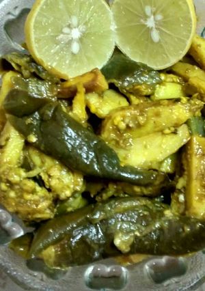 A picture of Arbi baingan ki sabji.