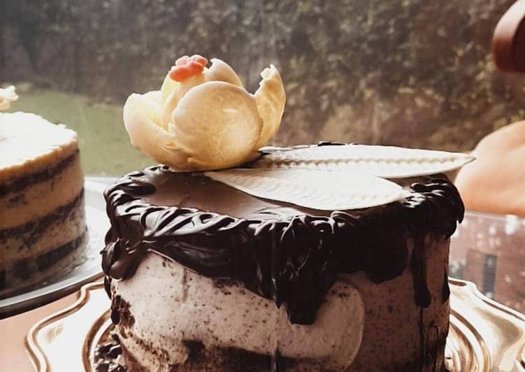 Naked cake con crema di mascarpone e nutella