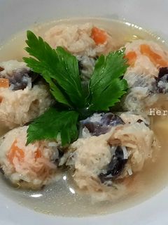 Foto resep Bakso Rambutan Kuah Kaldu Ceker