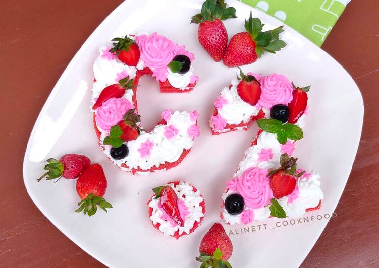 Cara Bikin Red Velvet Clover Anniversary Cake Anti Gagal