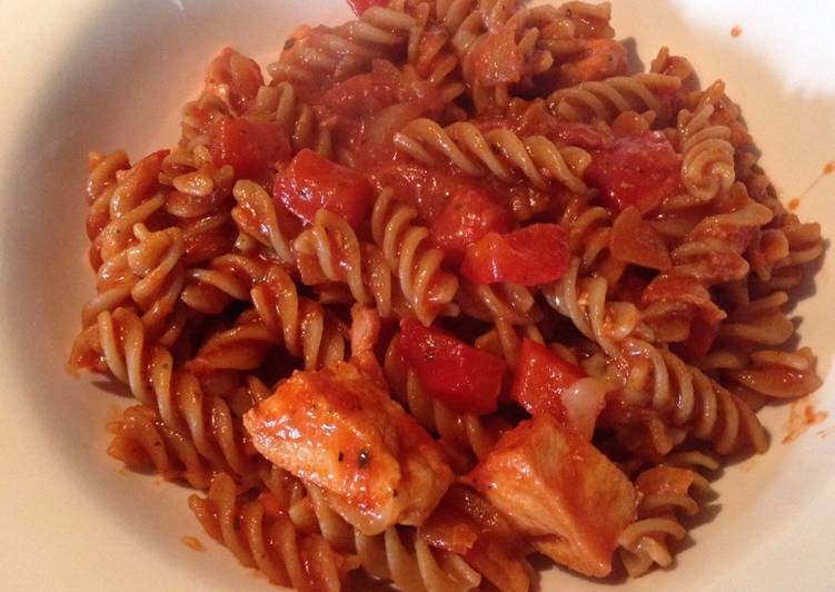 Simple Way to Prepare Any-night-of-the-week Wholewheat chicken pasta