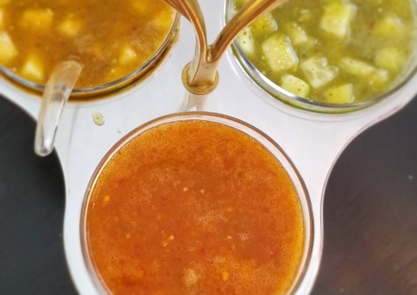 Salsas de pepino multiusos (para pozole)