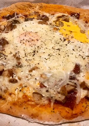 Foto principal de Pizza de boletus, trufa y jamón ibérico