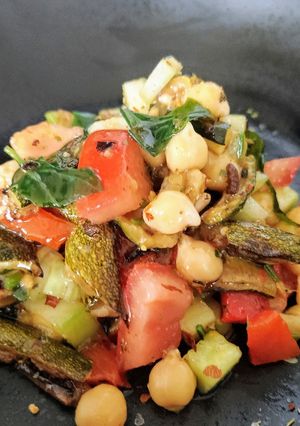 Une photo de Salade de pois chiches