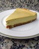 Tarta de queso, lima, aguacate y espinacas