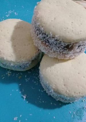 Una foto de Alfajores de maicena veganos