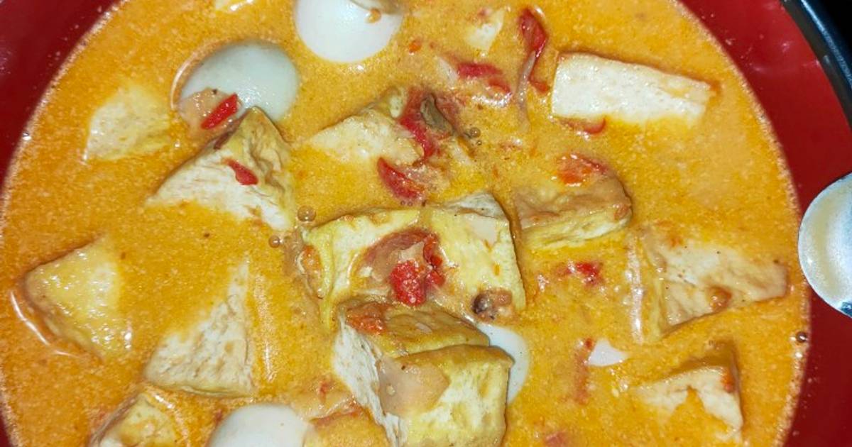 Resep Sayur Tahu Telur Puyuh Pake Santan Oleh Ritaa Ria Irawan Cookpad