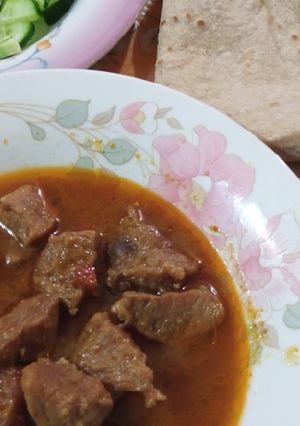 A picture of Beef Qorma.