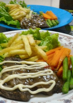 Foto resep Beef Steak saos Blackpepper
