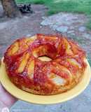 Torta invertida de pera/ manzana