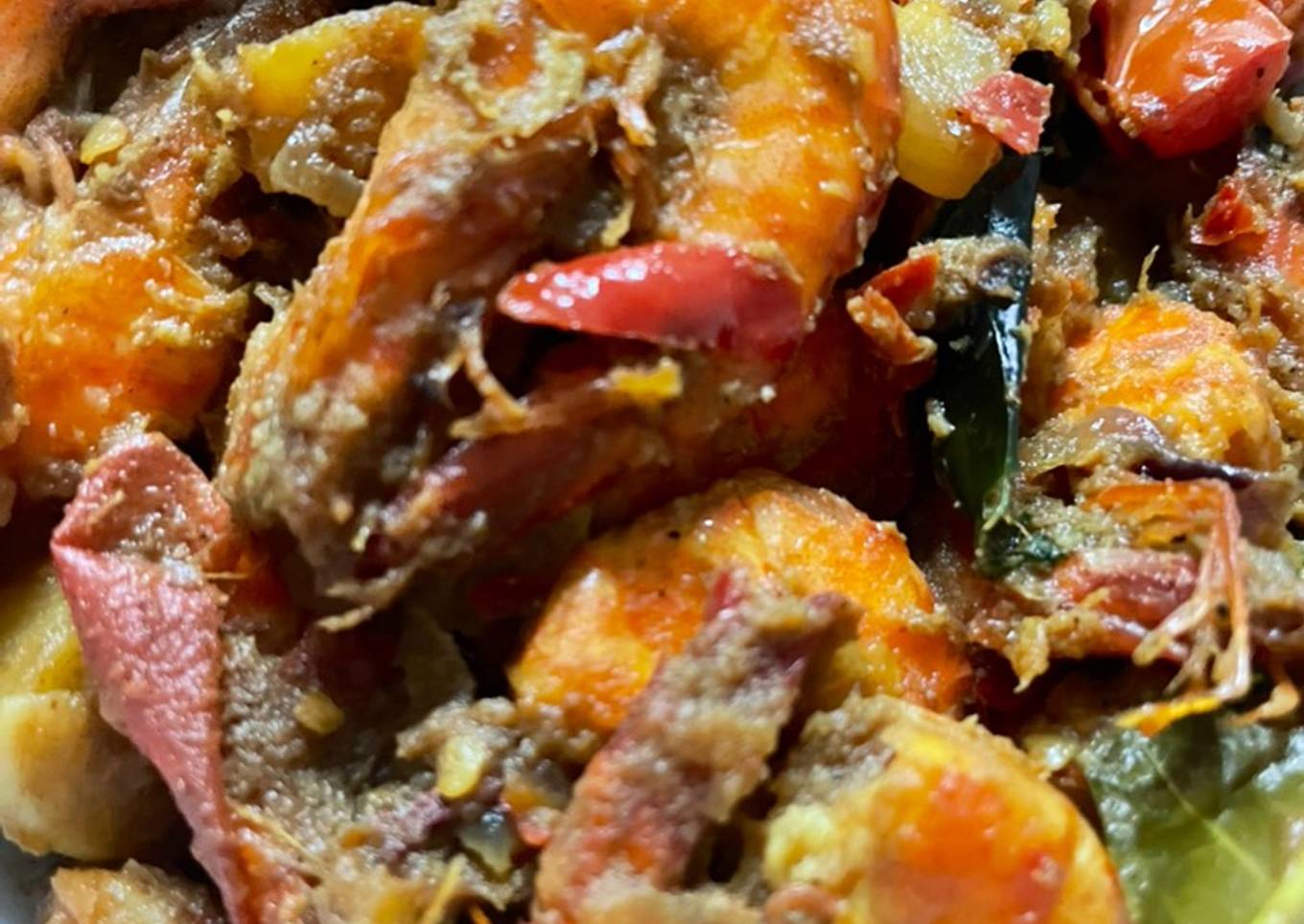 Sambel goreng kentang udang bumbu pasar tanpa ngulek