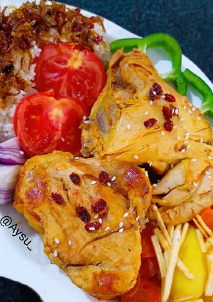 عکسی از دستور زرشک پلو با مرغ🍗