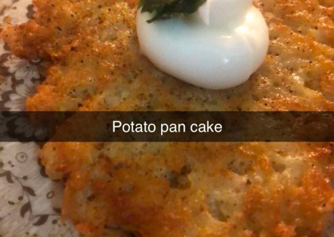 Recipe of Quick Potato Pan cake😋