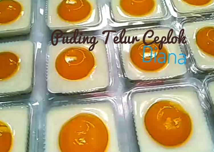 Bagaimana Menyiapkan Puding Telur Ceplok, Lezat Sekali